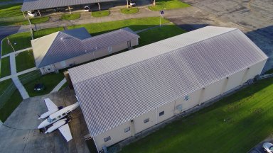 Old Hangar and FBO looking North